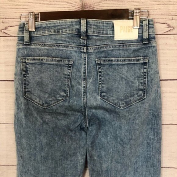 Paige Verdugo Aloha Raw Hem Crop Skinny Jeans 26 - Picture 6 of 7